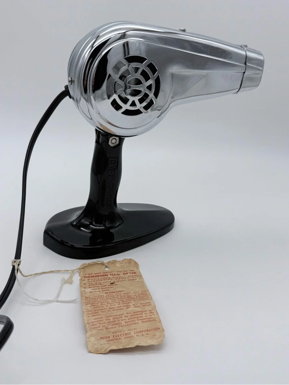 Vintage Dominion Princess Hair Dryer With Handstand Hot Or Cold Air TESTED
